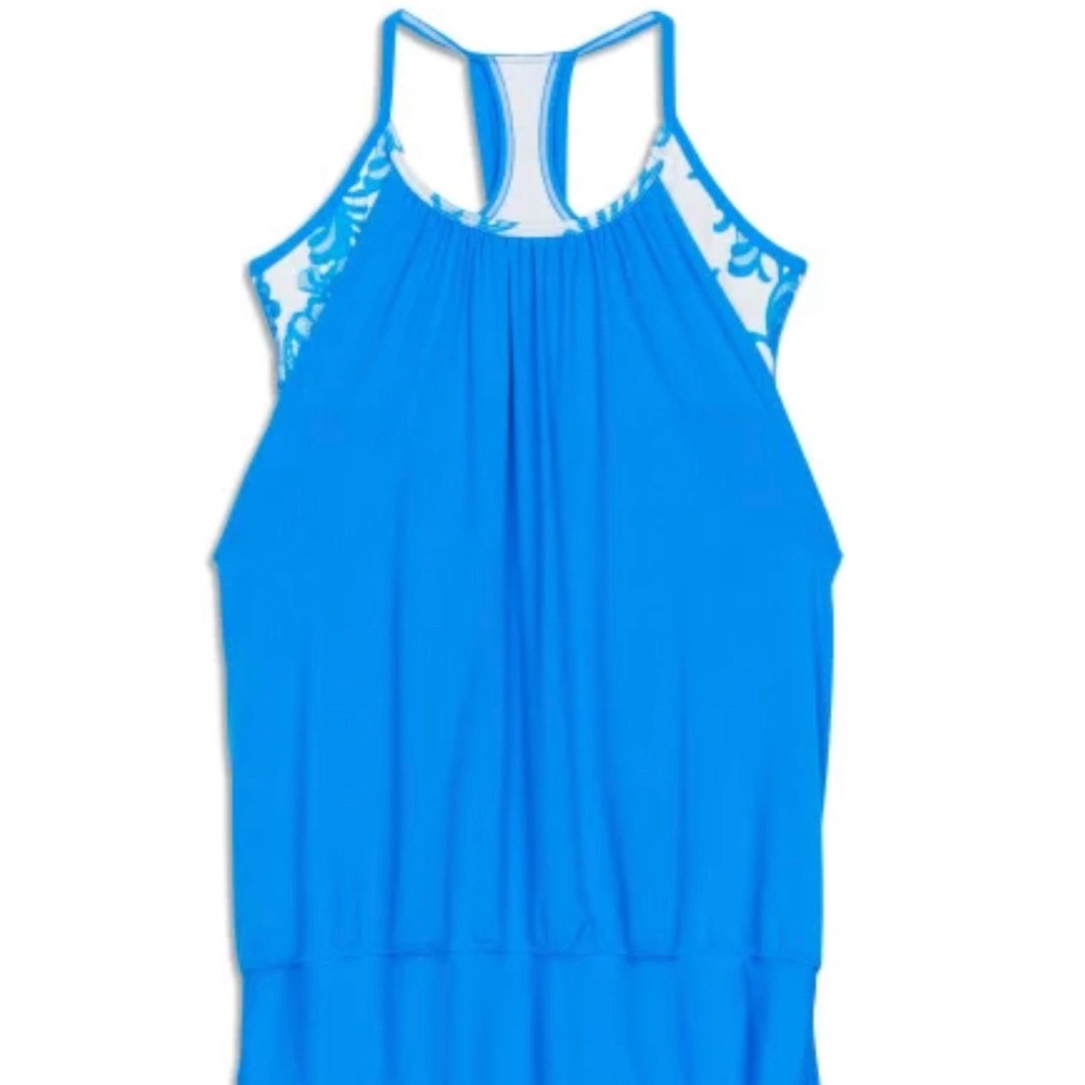 Lululemon No Limits Tank Blue/White Size 6